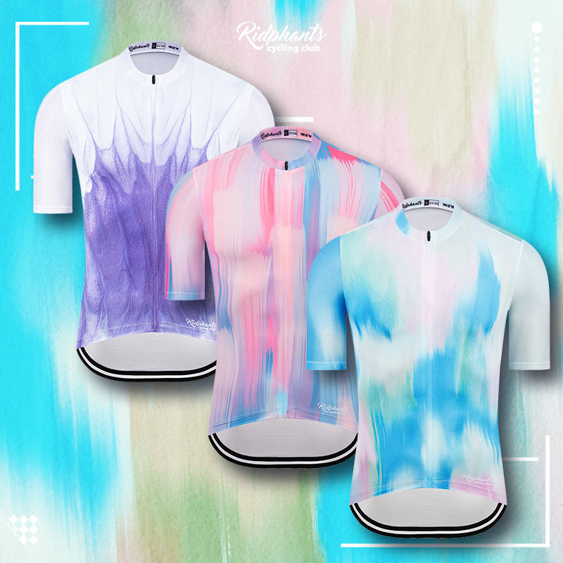 Mixed Color Series Cycling Suit Short-sleeved Summer Quick-drying Breathable Men's and Women's Bicycle Mountain Bike Suit Bicycle