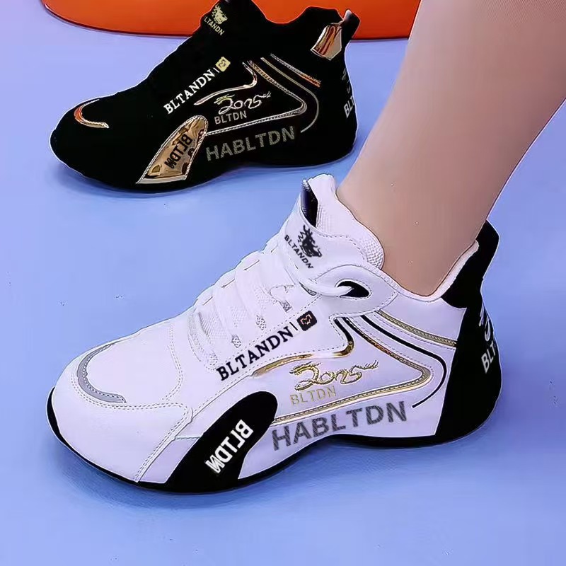 Men's Shoes New Style Unisex Sneakers Breathable Fashion Versatile Dad Shoes Men's Height-Increasing Comfortable Casual Shoes Wholesale