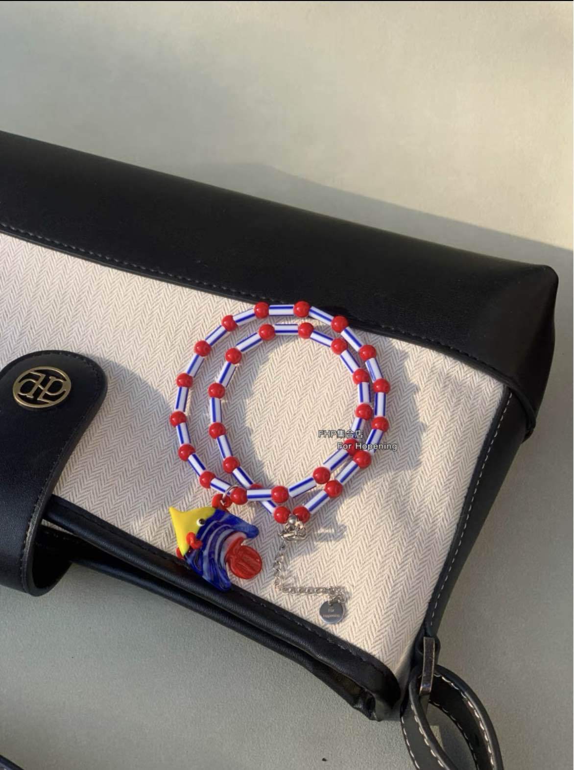 20g Weight Resin Pendant Material Pendant Necklace Classification Resin Chain Material Beaded Chain Chain Type 1 Piece Quantity Party, Street Occasion Resin Material Fish Pattern All Seasons Season Women's Gender Cartoon Style, Cute Style Cartoon Style Cute Fish Resin Beaded Chain Beaded Necklaces Wholesale 4