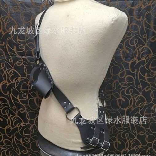 수제 스팀 펑크 PU 가죽 스트랩 레트로 코스프레 레트로 검 검 검 총 홀스터 헤어 건 홀스터