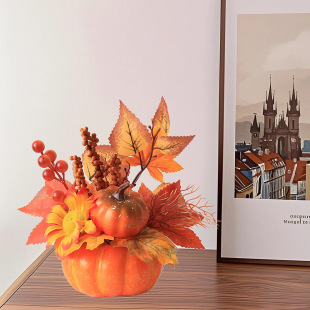 Modern Artificial Pumpkin Simple Living Room Decoration Corridor Entrance Bedroom Small Ornaments Harvest Festival Pumpkin Ornaments