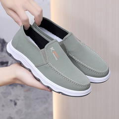 Men's Spring and Autumn Fabric Slip-on Old Beijing Leisure Fashion Dad Shoes Anti-slip Lightweight Middle-aged and Elderly Lazy Shoes