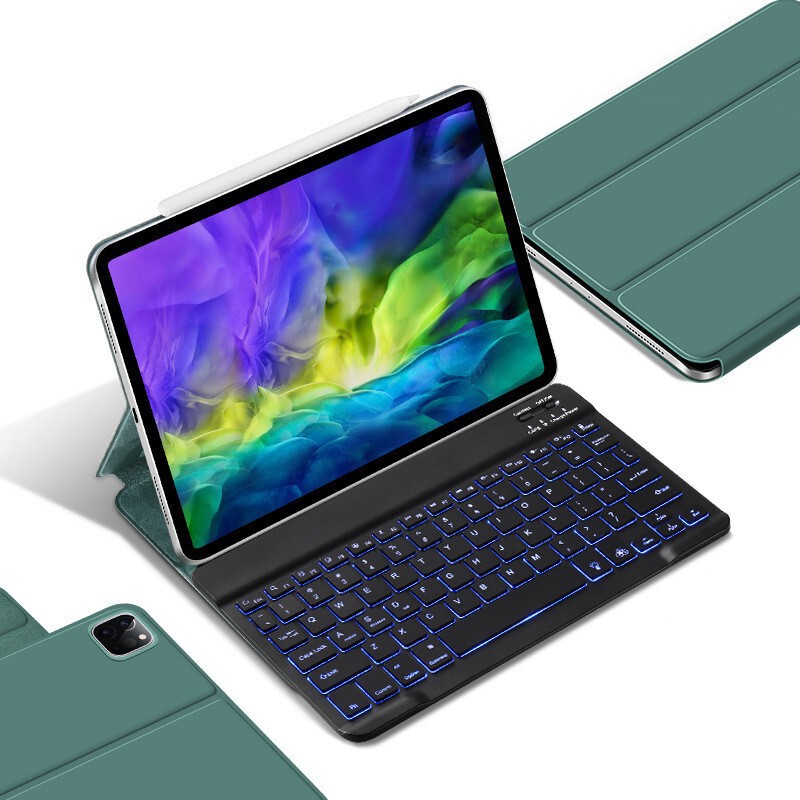 Applicable to 2020 ipad 11 touch Bluetooth keyboard magnetic protective cover Pro 12.9 double-sided keyboard leather case