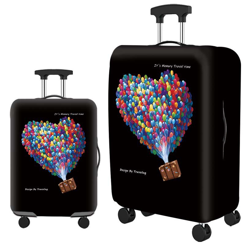 cubierta de maleta gruesa y resistente al desgaste cubierta de caja elástica caja de tracción cubierta de polvo cubierta de maleta de viaje impresión completa