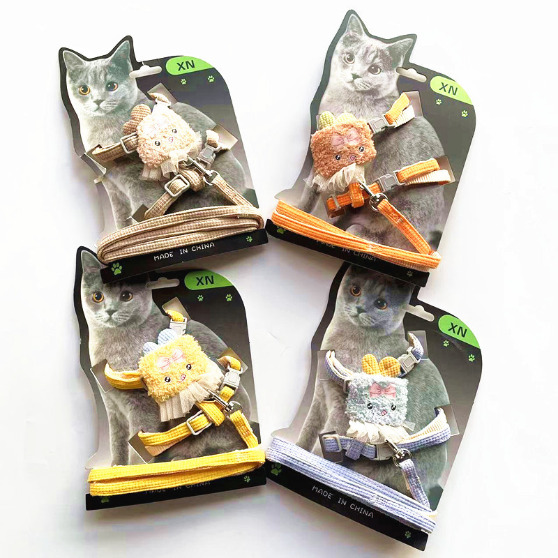 Huisdiervest Anti-ontsnapping Kattenlooptouw Borsttuig Buiten Speciale Kittenriem_voghion.com