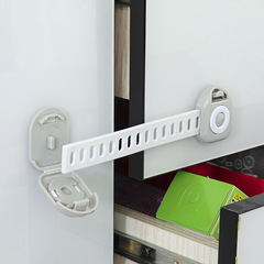 New style children's anti-door lock buckle, household safety clip, plastic fixing seal for drawers, hole-free safety lock
