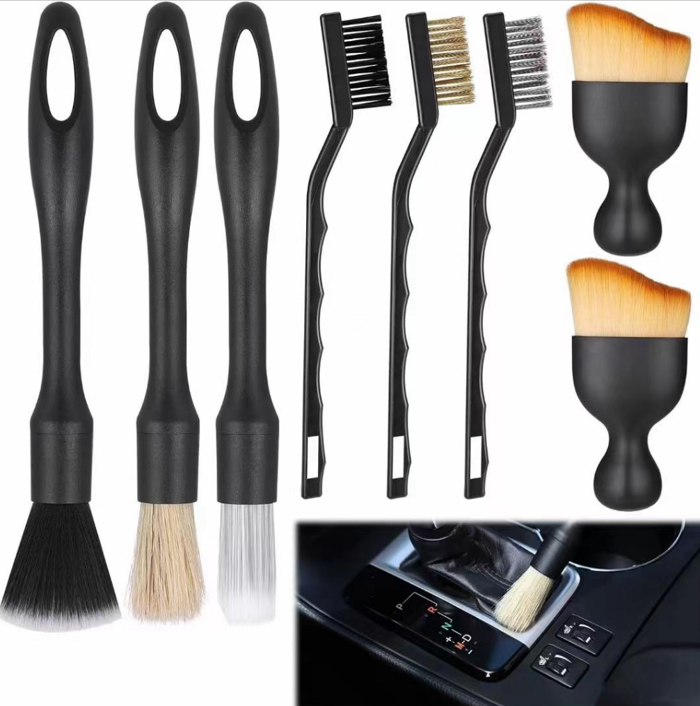 Cepillo de detalle multifuncional, aire acondicionado de automóvil, limpieza de tobera, huecos de ruedas interiores, cepillo de lavado de autos, herramientas de belleza transfronterizas image 16