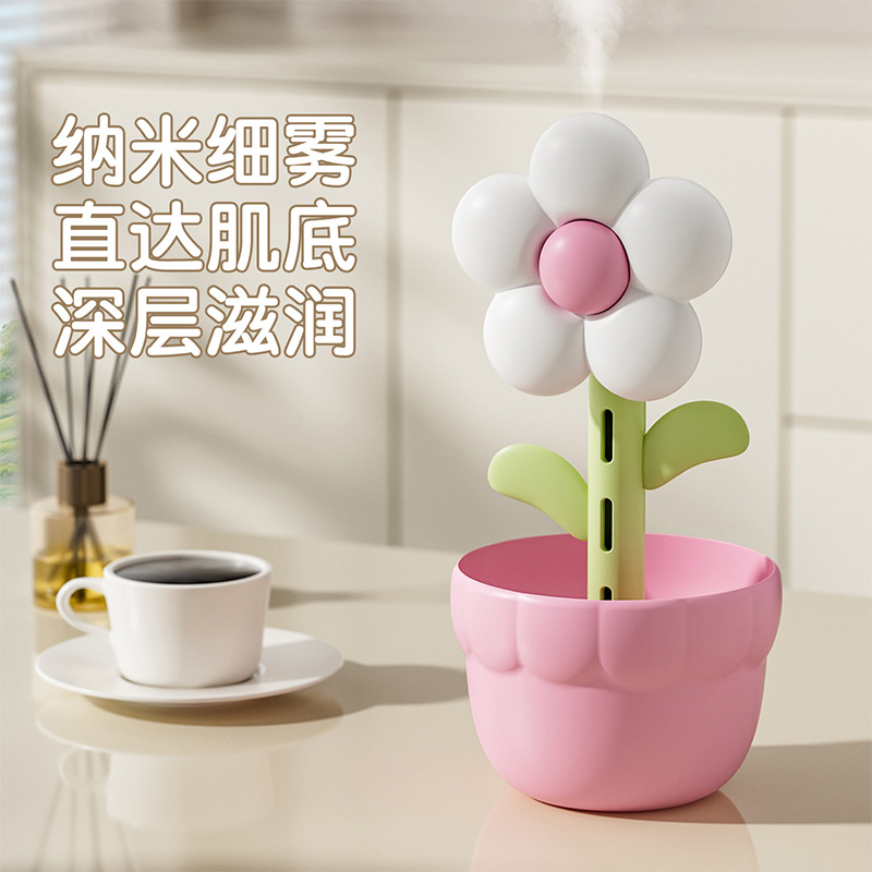 humidificador de flores pequeño escritorio doméstico usb pequeño estilo doméstico silencioso dormitorio embarazada niebla humidificador de aire