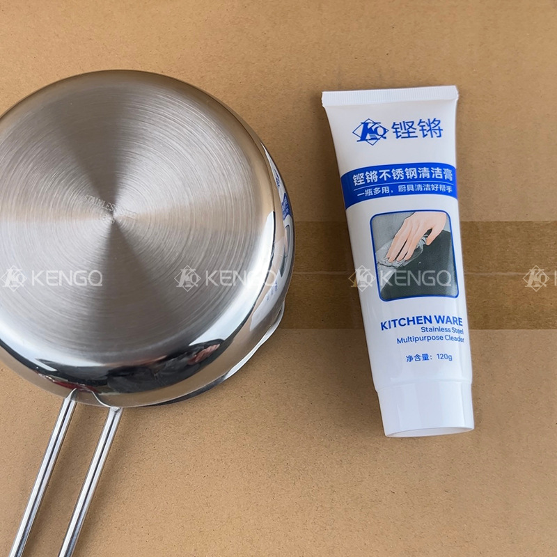 ¡Es tan bueno! Limpieza de acero inoxidable detergente de suciedad negra de fondo de olla doméstico detergente de cocina multifuncional