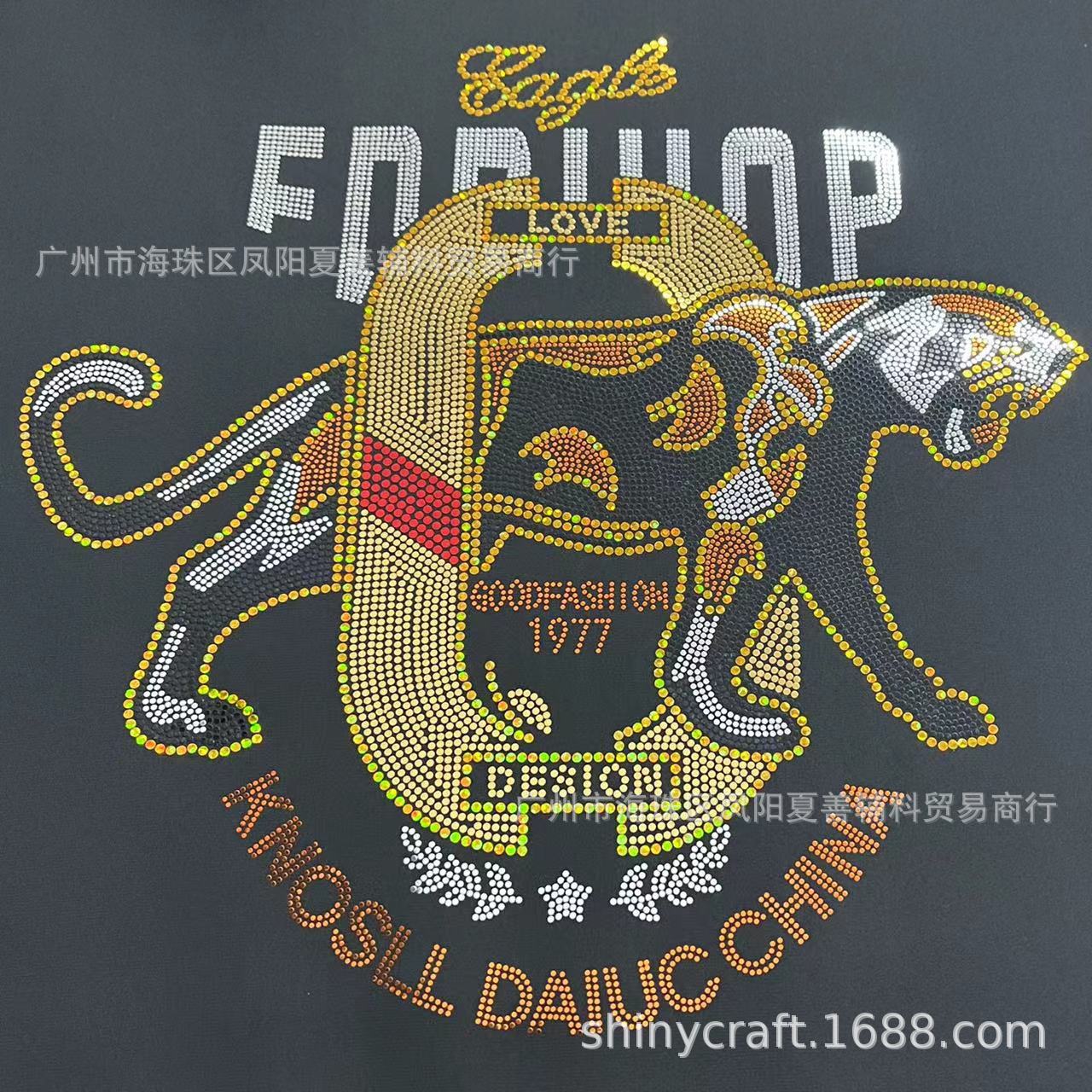 三只小熊 网红新款 沙河十三行女装烫图辅料