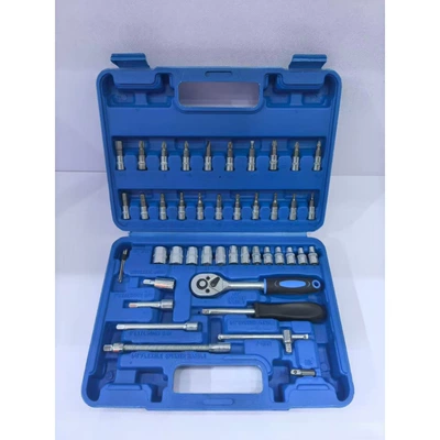 Mühərrik tənzimləmə alətləri | toolbox, multifunctional combination repair - 46pc-blue-plastic-box