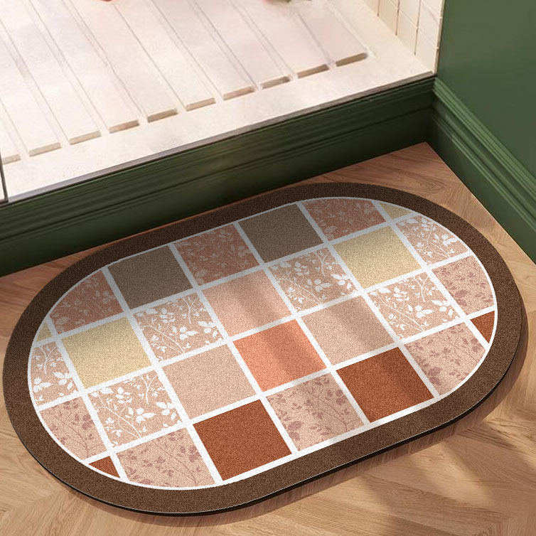 硅藻泥地垫浴室防滑垫软垫简约卫生间门口脚垫洗澡吸水垫厂家直销