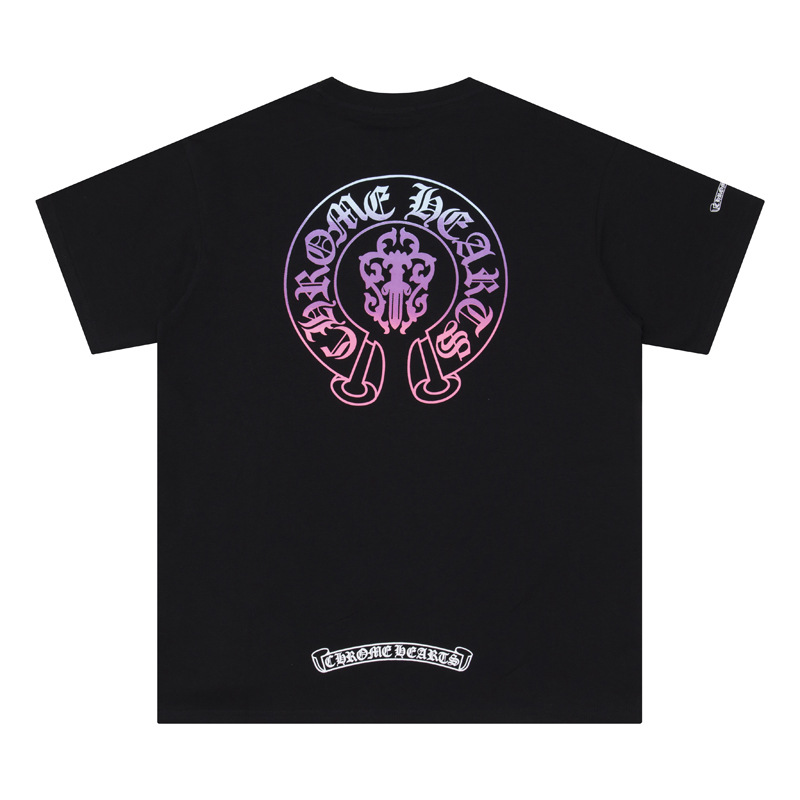Chrome Heart 24 nuevo Crocodile de verano de moda europea y americana camiseta de manga corta para hombres y mujeres
