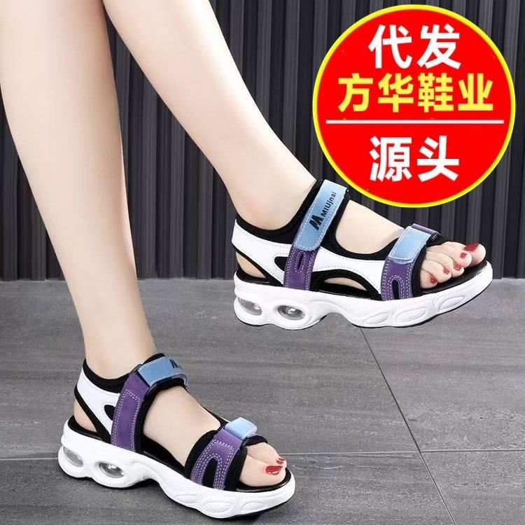 2026 nuevo caliente primavera y verano ultra suave ultra ligero desgaste antideslizante moda versátil sandalias deportivas casuales para mujeres