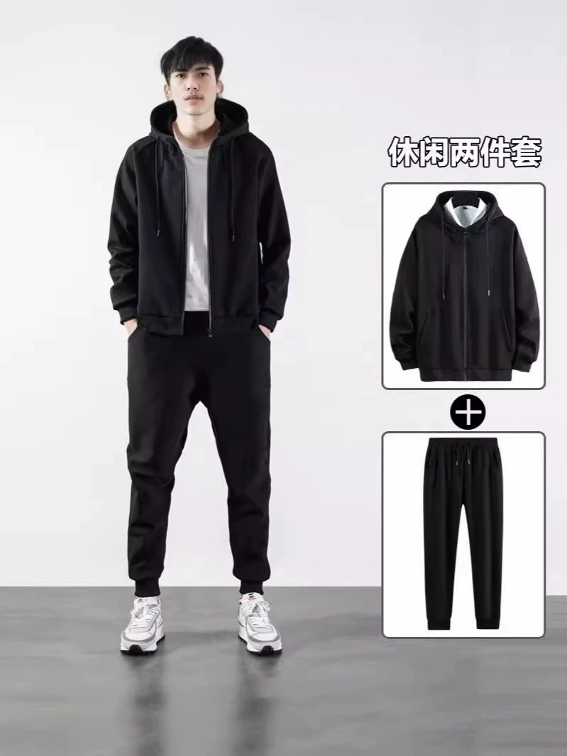 潮仑布 (Cross-border trading), толстовка, свитшот, длинный рукав, кардиган, штаны, спортивный костюм