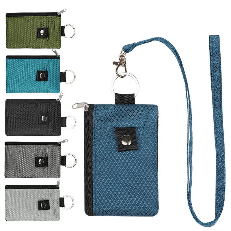 Cross-Border New Multifunctional Card Holder Key Chain Rfid Anti-Theft Brush Ultra-Thin Mini Wallet Compact Card Holder Can Be Hung Around the Neck Cross-Border New Multifunctional Card Holder Key Chain Rfid Anti-Theft Brush Ultra-Thin Mini Wallet Compact Card Holder Can Be Hung Around the Neck