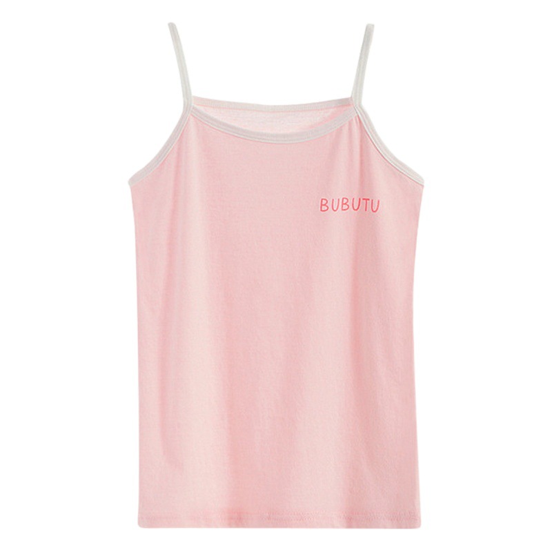 Chaleco de las niñas camisola algodón verano estilo coreano Delgado algodón de los niños que basa el chaleco en stock fábrica entrega por lotes