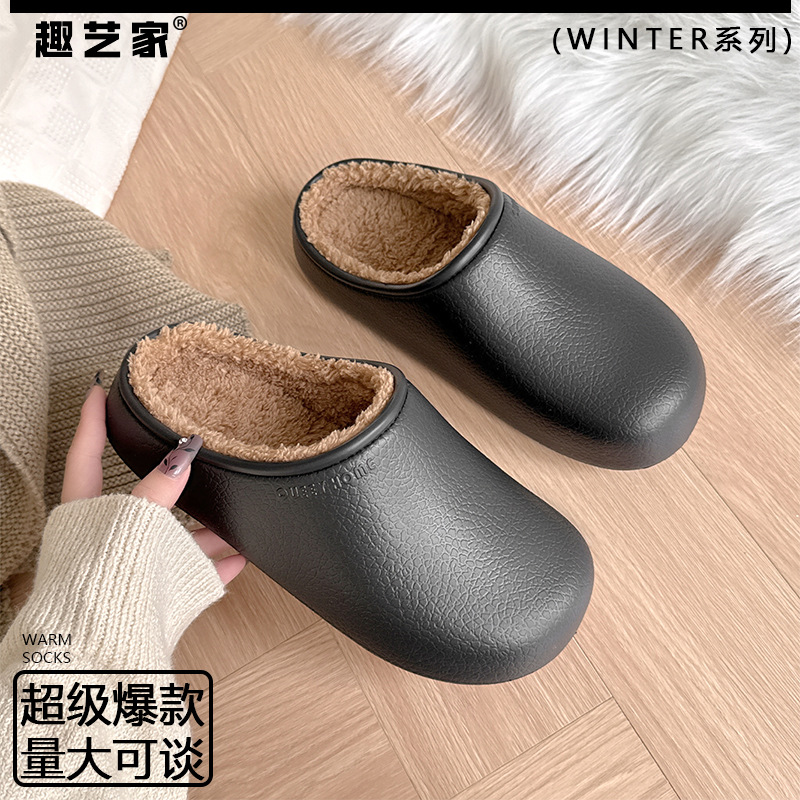 Bavlnené papuče Birkenstock pre ženy na jesenné a zimné vonkajšie nosenie 2025 nové zamatové všestranné vodeodolné a antibakteriálne poltopánky na špičke s hrubou podrážkou pre mužov