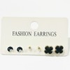 Zirconium, earrings, set, European style, simple and elegant design, Amazon