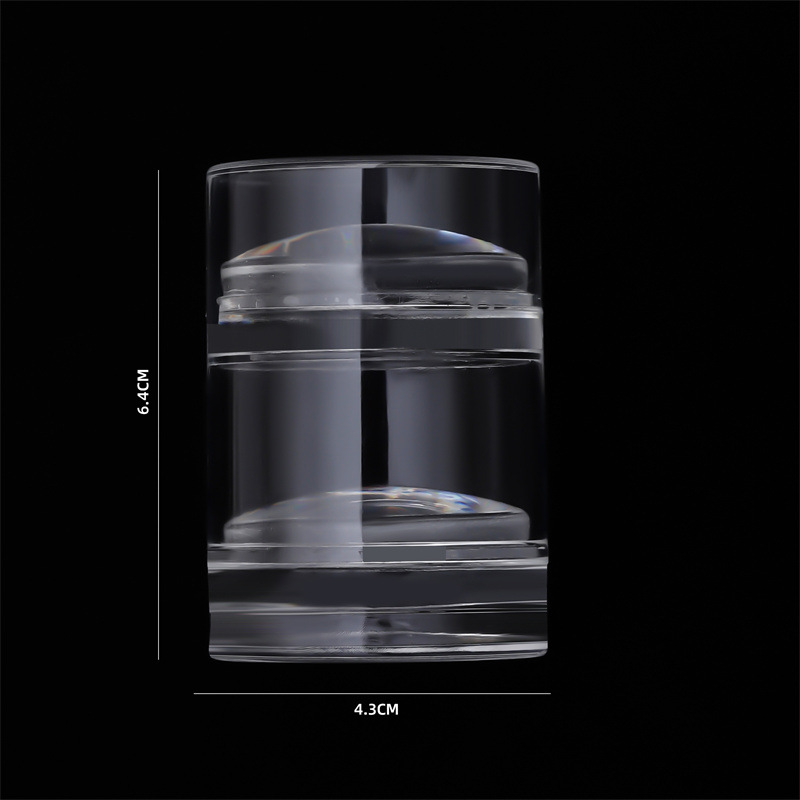 Red de celebridades estilo caliente enorme uñas pegajosas sello de silicona de doble cabeza villa pequeña de doble capa herramienta de impresión de uñas de impresión francesa