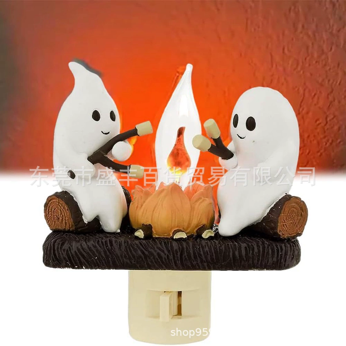 [跨境新品 Halloween Lights 万圣节灯幽灵篝火火焰灯万圣节创意装]