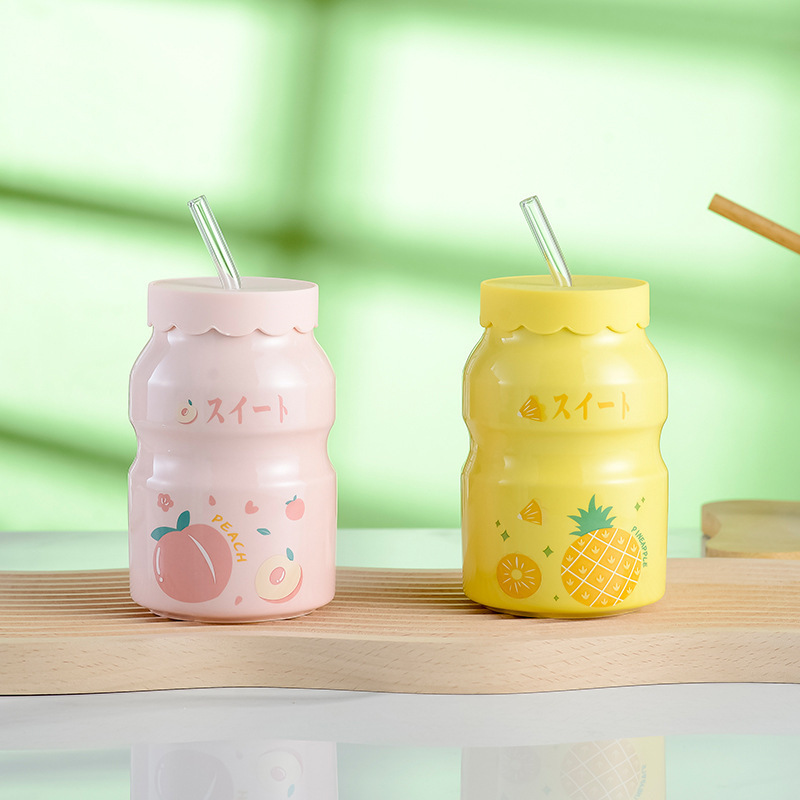 Taza de cerámica impresa logo regalo Taza de cerámica taza de yogur creativo de alta apariencia ins