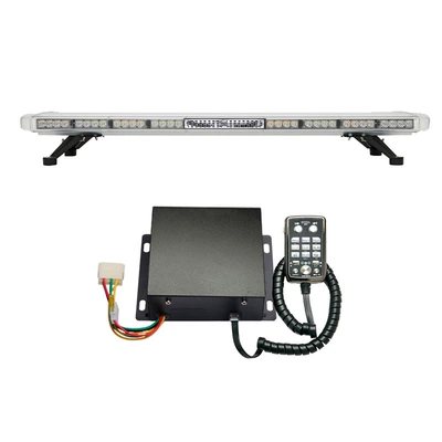 Car long-row warning light LED strobe light electronic siren high-pitched speaker 1.18m strobe light 8400-4C (Roof Light)