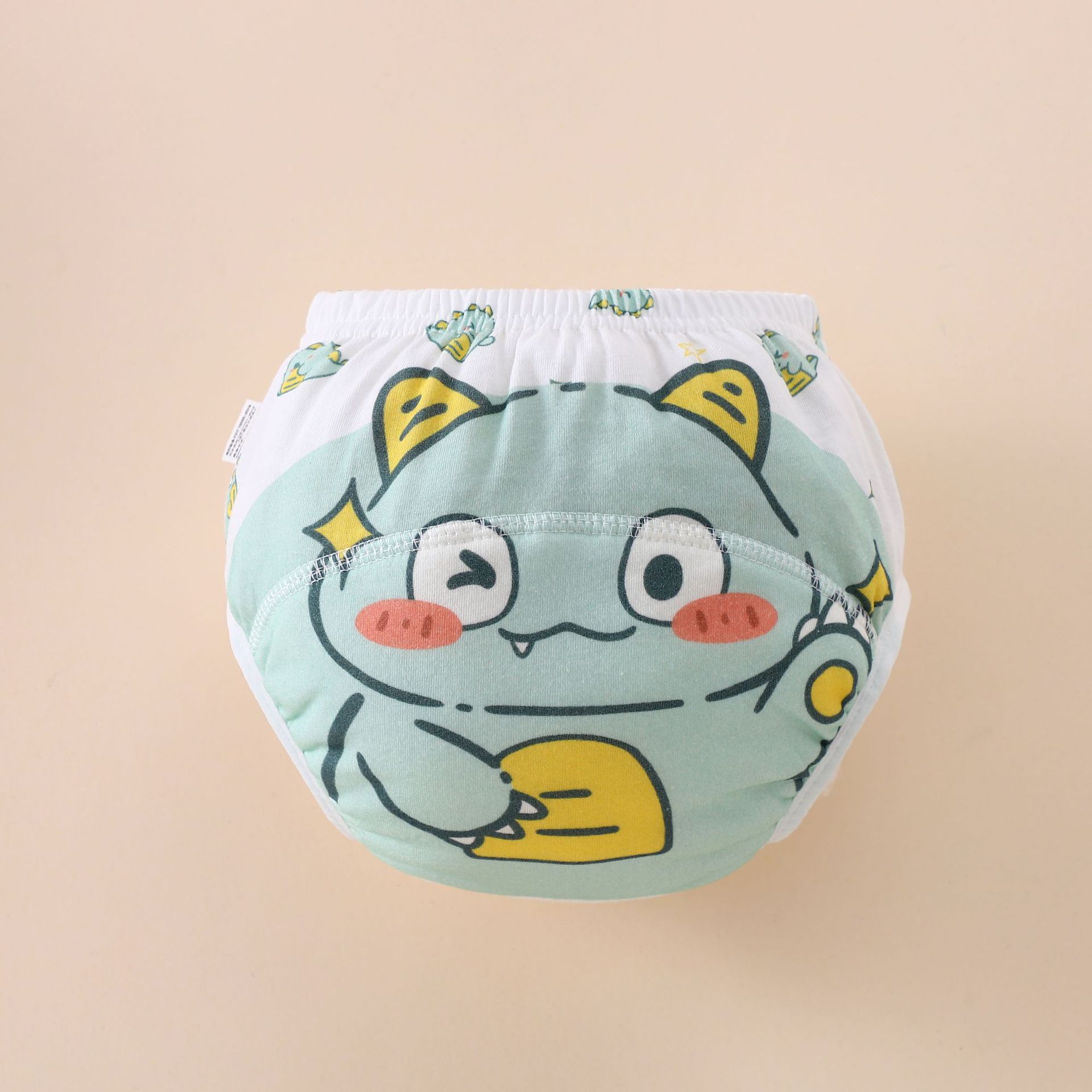 Pantalones de entrenamiento transfronterizos para bebés, pantalones de aprendizaje de algodón puro para niños, pantalones de pañales transpirables con dibujos animados para bebés de verano, pantalones lavables a prueba de fugas