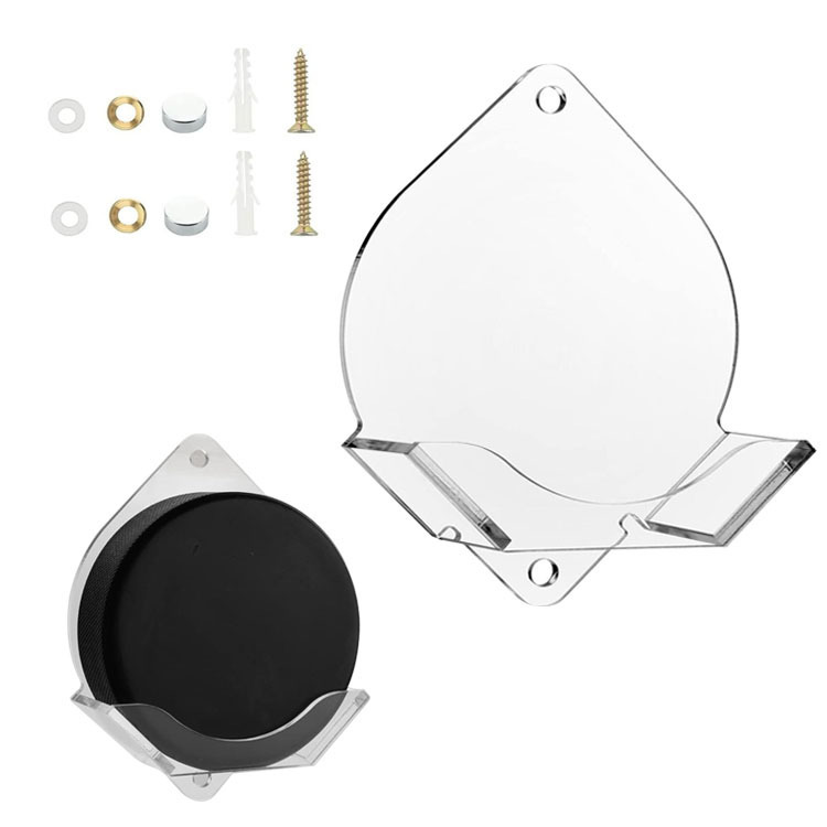 Cross-Border Acrylic Ice Hockey Wall-Mounted Bracket 2-Piece Set Hockey Display Rack Wall-Mounted Collection Display Rack