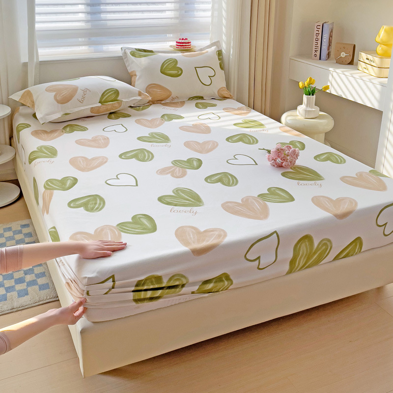 Thickened Brushed Single Fitted Sheets, Small Fresh Cross-border Bedspread, Dormitory Mattress Protector, Dust Cover, Discount Manufacturer Wholesale