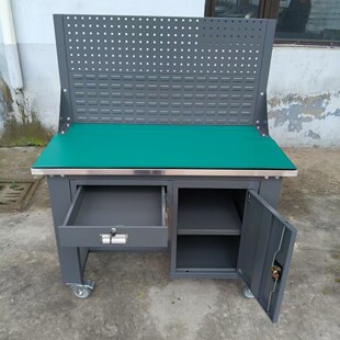 Qingdao Heavy-Duty Anti-Static Workbench Stainless Steel Mobile Operating Table Workshop Maintenance Laboratory Table with Light