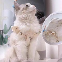 新しい春夏の小さな花のストラップのペットの猫の犬の外出の美しいベストの夏の通気性の猫の服