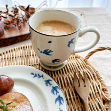 【官方正品】日本进口美浓烧飞燕马克杯日式家用水杯可爱卡通杯子