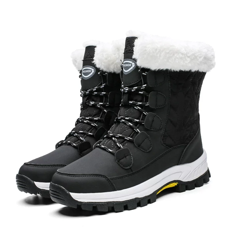 П boots for traveling, high winter footwear, plus size, mid-length, Amazon
