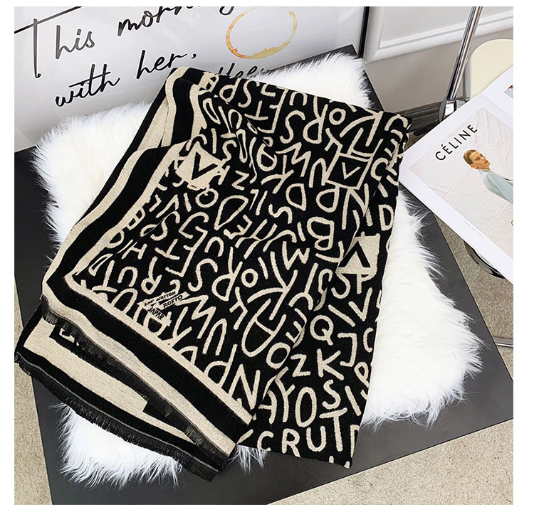 Cachecol em caxemira elegante para mulher xale versátil_voghion.com