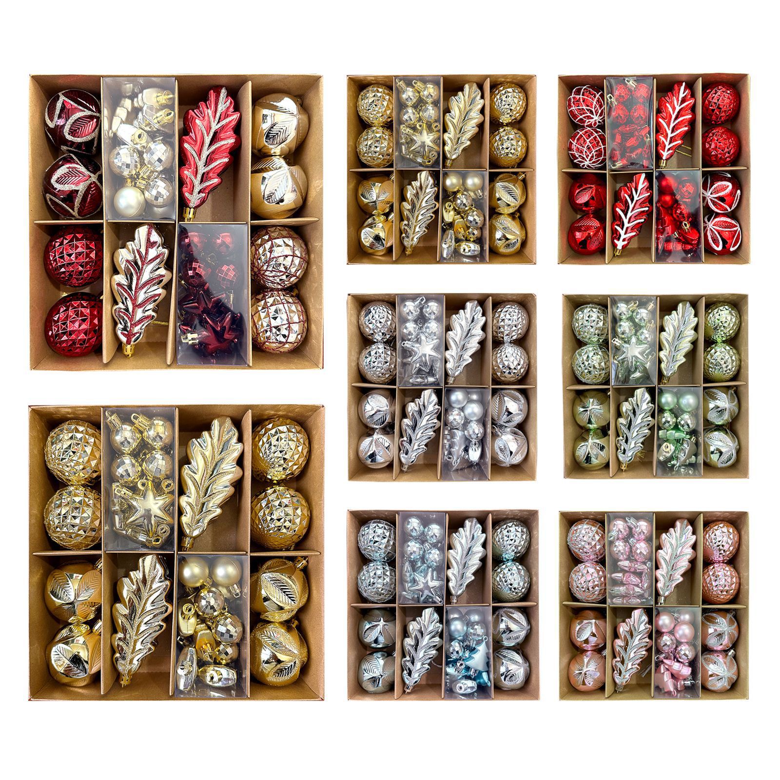 Decoraciones navideñas transfronterizas Decoración de bolas navideñas Juego de bolas navideñas Juego de bolas heterosexuales pintadas Accesorios para árboles de Navidad