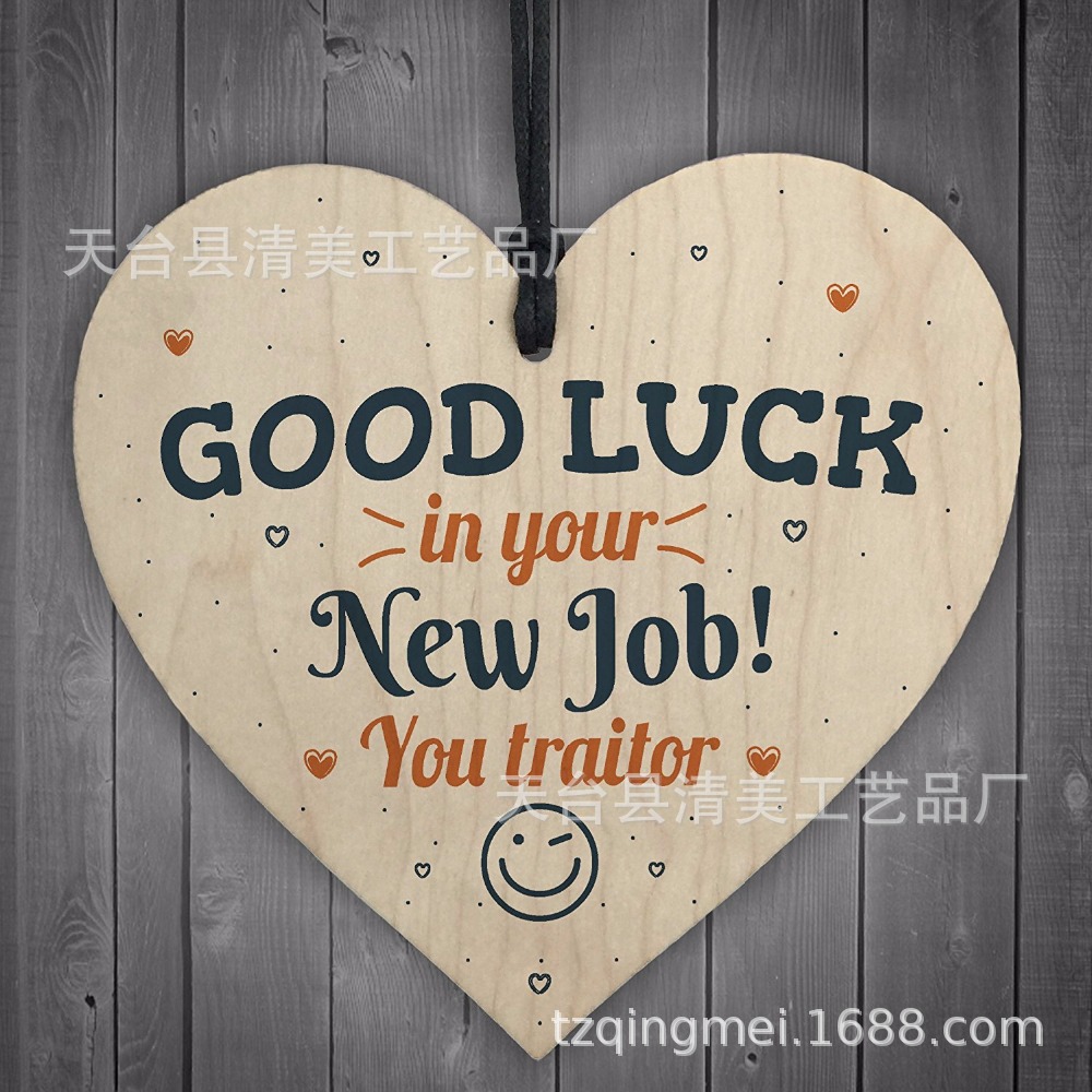 100mm love madera pieza colgante 1 paquete