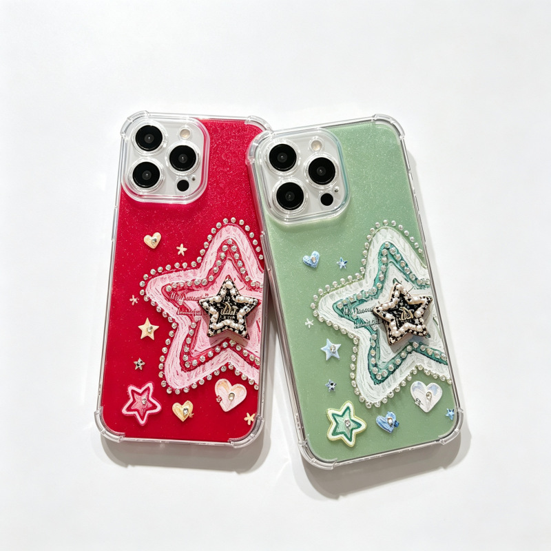 Suitable for Samsung SAM-S26/S26PLUS/S26ULTRA, featuring a star-shaped rhinestone design and a four-corner anti-drop TPU phone case Suitable for Samsung SAM-S26/S26PLUS/S26ULTRA, featuring a star-shaped rhinestone design and a four-corner anti-drop TPU phone case
