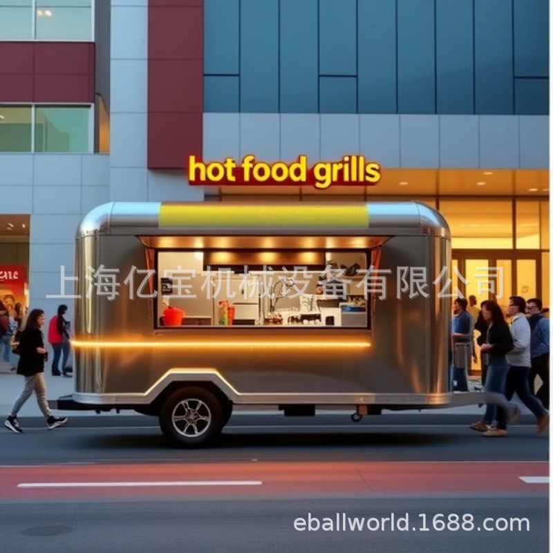 出口日本德国韩国引车移动餐车景点小吃车airstream food trailer