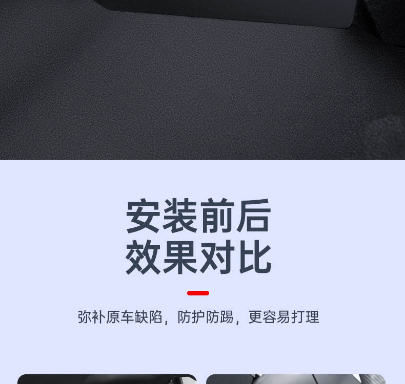 Suitable for Tesla Model Y/3 Carbon Fiber Rear Door Sill Strip Upgraded Version Anti-Kick Seat Protection Corner Accessories