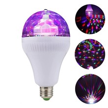 新款七彩上下发光声控魔球灯6灯水晶魔球舞台灯迷你KTV旋转蹦迪灯