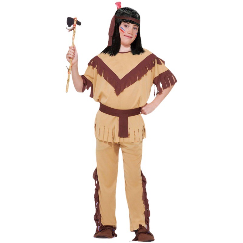 Halloween niño niños aborígenes indios juego de rol etapa rendimiento partido traje Cosplay