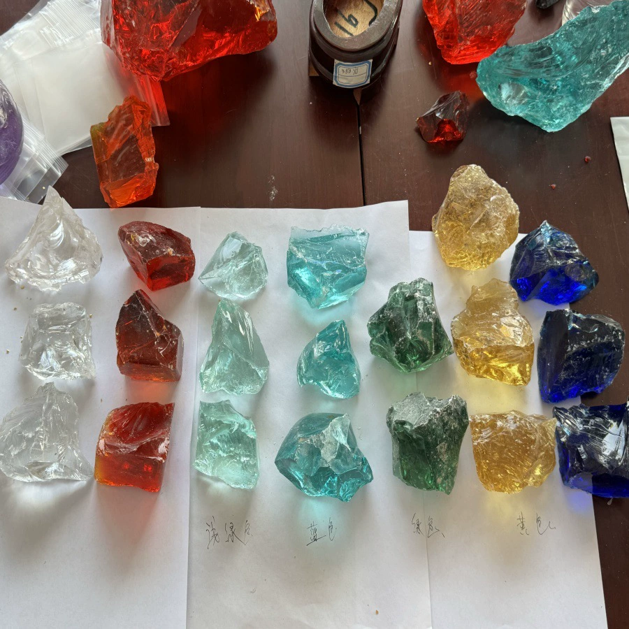 Transparent glass blue aquarium decor, aromatherapy
