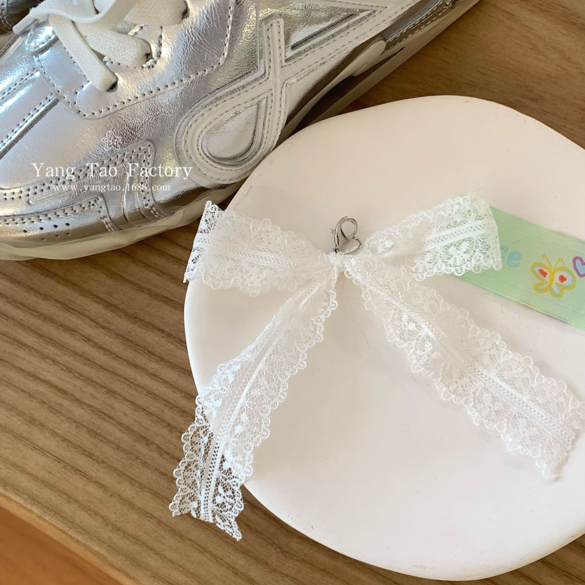 Botones de cristal de arco en zapatos de nicho flores botones de cordón accesorios de zapatos moda colgante de zapatos decoración