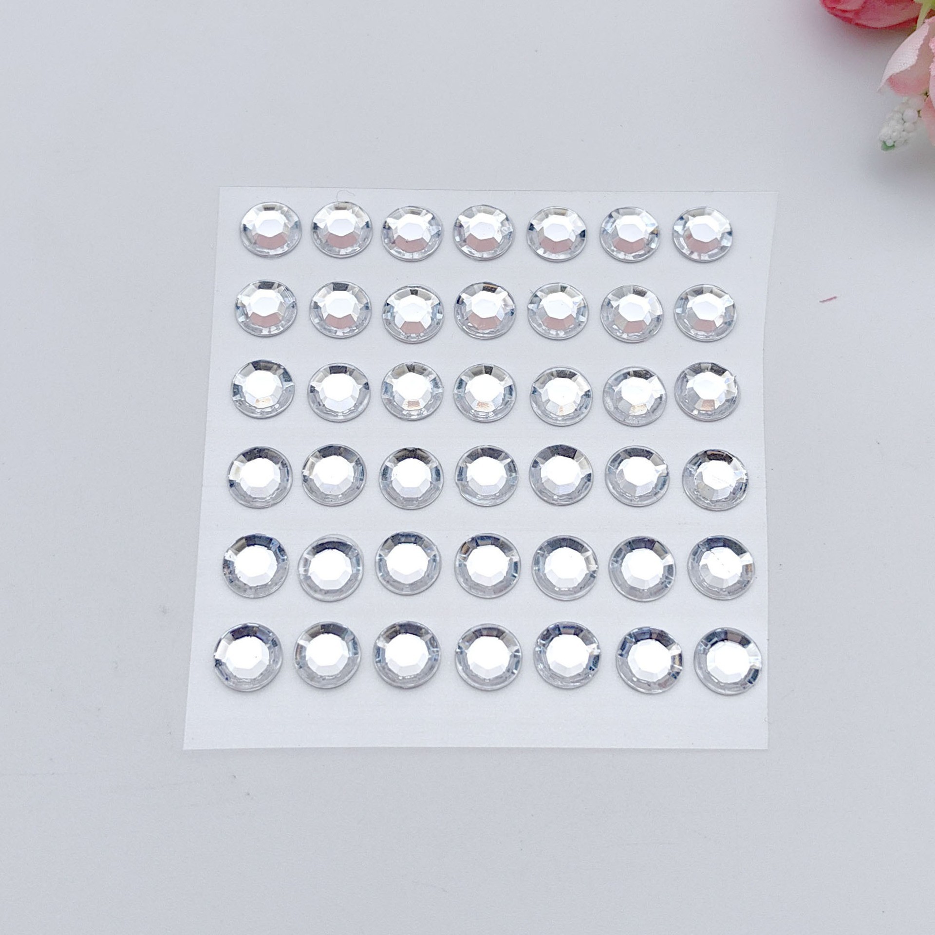 42 8MM 라운드 드릴-흰색