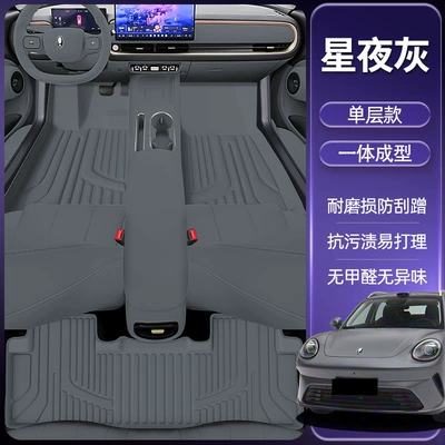 Modelə uyğun ayaqaltı Waterproof and Dustproof Car Interior - starry-night-gray-single-layer-foot-mat