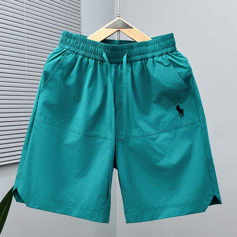 Paul Men's Summer Fashion Trendy Shorts, Mid-Waist Straight-Leg, Wrinkle-Resistant, Easy-Care Beach Pants