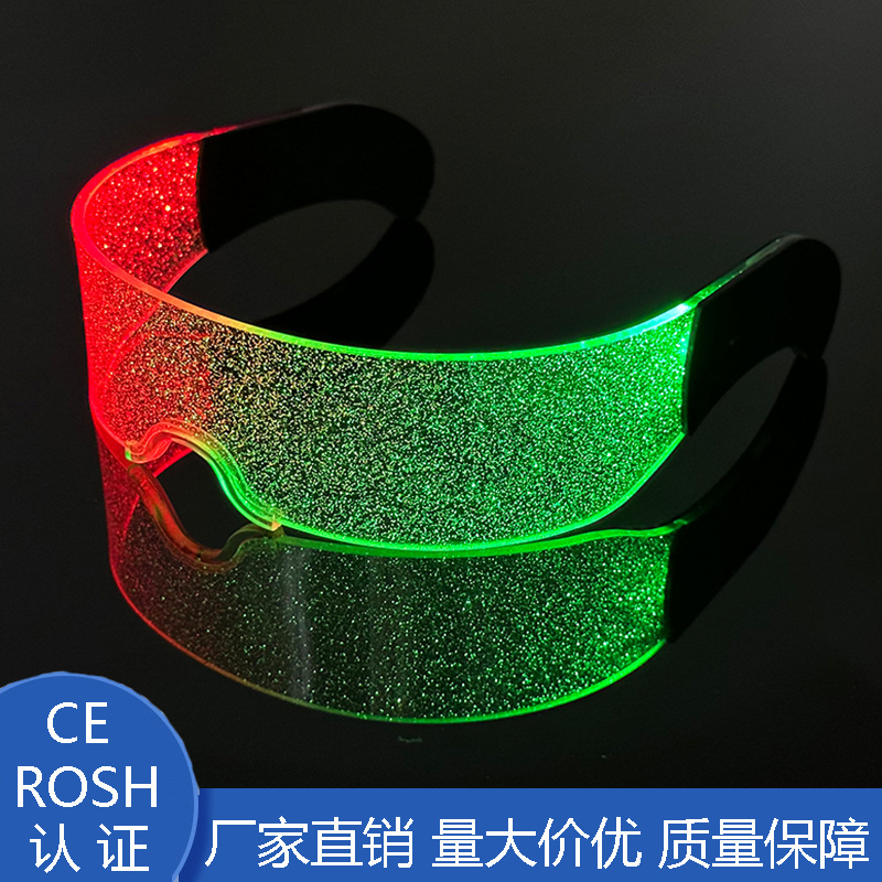 Tecnología del futuro sentido gafas luminosas fresco bar discoteca equipo de salto atmósfera apoyos LED tecnología de color gafas de sentido