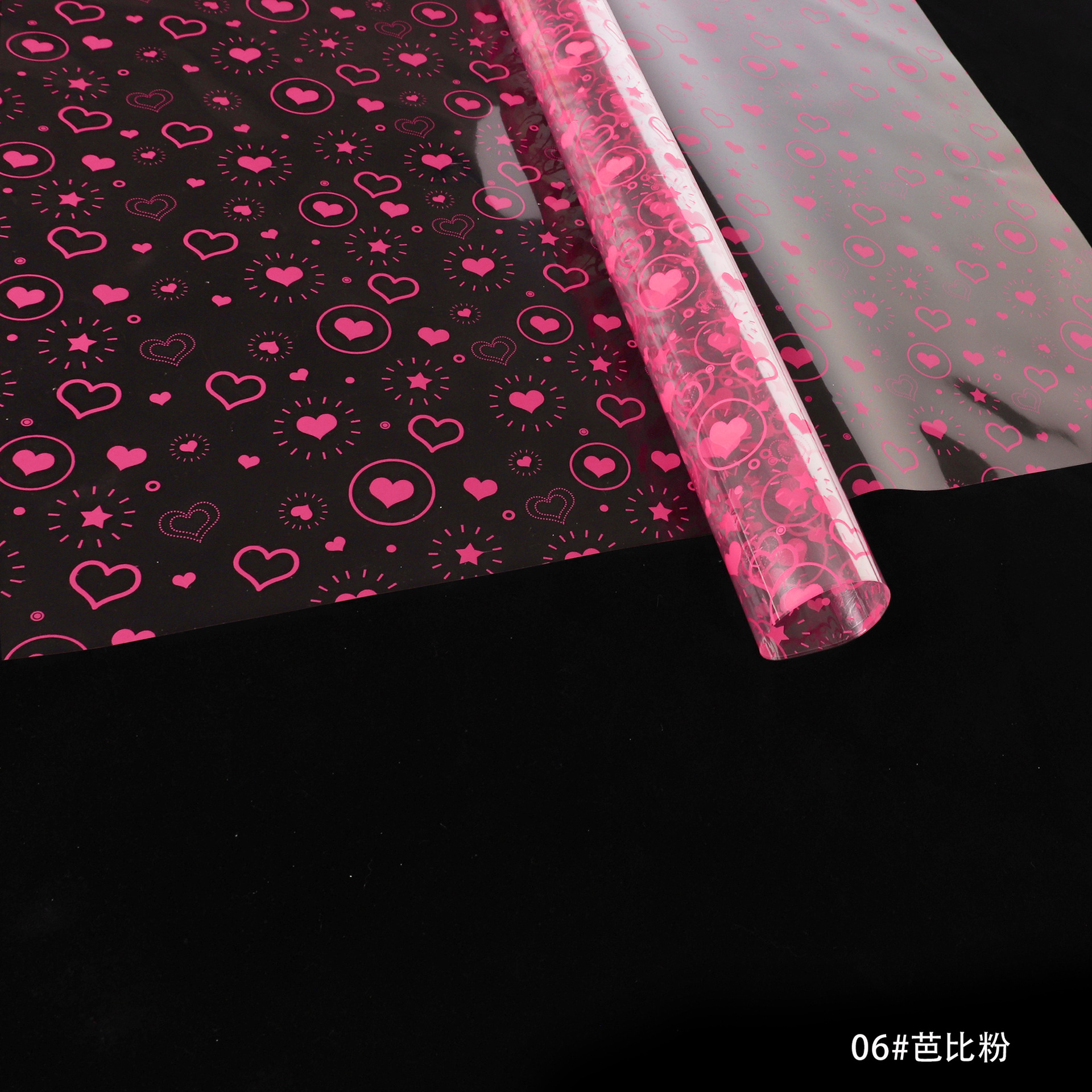 Fábrica de fiestas de flores al por mayor nuevo festival Qixi amor flor de papel de envoltura de flores transparente flores de papel de envoltura de flores regalos floristas