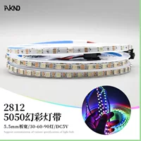 Светодиодный фонарь с 5v/12v встроенный IC программируемый 5.5mm широкий скачущий поток цифровой умный полноцветный световой ремень